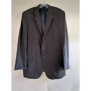 Givenchy Monsieur Suit Jacket Mens 48 Extra-Long Black 100% Wool Classic Formal